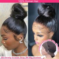 Gambar 250 Density Invisi Strap 360 Full Lace Glueless Wig Invisible Drawstring Frontal Wig 30 Inch straight Lace Front Wig Human Hair dari nuriah kincir9 undefined 1 Tokopedia