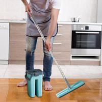 Gambar Wood Floor Mop Cleaning Mop Flat Mop Floor Mopping Reusable Mop 360 Rotation Dust Mop Easy Mop With Bucket & Mop Pads Floor Mop dari Marlong Olshop undefined 2 Tokopedia