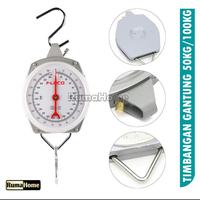 Gambar Timbangan Gantung besi 50kg, 100kg dan 200kg Hanging Scale digital dan jarum dari ocensstar undefined 4 Tokopedia