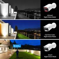 Gambar New 4K 8MP IP Camera Audio Outdoor POE H.265 Onvif Metal Bullet Home Color Night Vision Surveillance Camera dari Ademda Store undefined 3 Tokopedia
