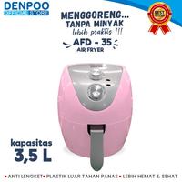 Gambar DENPOO AIR FRYER 5L SEHAT&HEMAT MENGGORENG TANPA MINYAK DENPOO AFD 35 - Putih - Merah Muda dari Millennium Electronic undefined 4 Tokopedia