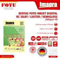 Gambar Kertas Foto Photo Picture Paper Sheet Lembaran Mesin Printer Inkjet Epson D530 Photobooth Selfie Self Studio Imapro Green Dital Water Proof RC Silky Luster Semloss 260gsm 4R dari wawan gribb jaya*12 undefined 1 Tokopedia
