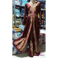 Gambar Baju India Miss eisha singh maroon baju muslim pesta mewah set par at dari dondonnugraha24 undefined 2 Tokopedia