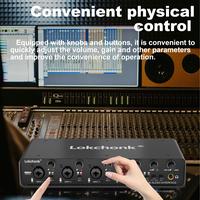 Gambar UX44 Audio Interface Sound Card 4-Channel Mixer 32-bit/192KHz for Game Voice,Podcast,Live Recording,Professional Studio Singing dari PT ROSATI undefined 5 Tokopedia