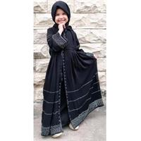Gambar Abaya Gamis Hitam Hara Anak Black Silver & Gold dari PESONA BUMI OFFICIAL undefined 3 Tokopedia