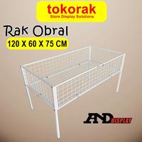 Gambar (MC)RAK OBRAL 120 X 60 CM RAK BAJU OBRAL WIREMESH 60X120CM BOX OBRAL WAGON KERANJANG SERBAGUNA MURAH dari matchaa seller undefined 2 Tokopedia