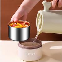 Gambar Portable Thermal Lunch Box Double Layer Stainless Steel Food Container Keep Warm Insulated Soup Bowl Office Worker Dinnerware dari TOKO ft MUFROH TERRANYARRRR undefined 2 Tokopedia