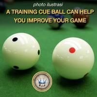 Gambar Billiard Cue Ball | Bola Putih 2.1/4 Inch | 6 Red Dots | Meja 9 Feet Terlaris - 6 Blue Dots dari ZenoMart undefined 1 Tokopedia