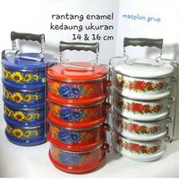 Gambar Maspion Rantang Enamel Kedaung 2 3 4 Susun 14 16 Cm/Rantang Sayur Nasi dari toko bejo 99 undefined 5 Tokopedia