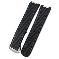 Gambar 19mm 20mm Watchband For Omega Seamaster AQUA TERRA AT150 Ultra Light 8900 Silicone Rubber Premium Deployment Buckle Watch Strap dari AKSESORIS HILEUD TERRRBRRRRU undefined 5 Tokopedia