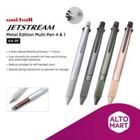 Gambar TErlengkap- Uni Ball JETSTREAM METAL Edition Multi Pen 4 & 1 0.5 mm Uniball dari atikahhhhhhhio undefined 1 Tokopedia