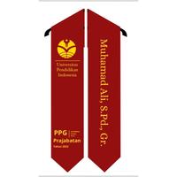 Gambar selempang wisuda leher\kalung sehari jadi selempang wisuda - hitam gold, TANPA PITA dari Blacksotre19 undefined 4 Tokopedia