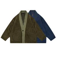 Gambar Fleece Japanese Style Jacket Autumn Winter Fashion Casual Men's Cardigan Kimono Streetwear Harajuku Coats dari PTABADI YENDIROANUGRAHHH undefined 3 Tokopedia