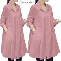 Gambar Baju Wanita Diana Tunik Jumbo Bahan Crinkle Tangan Panjang dari Zalmore_Fashion undefined 5 Tokopedia