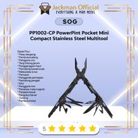 Gambar BARANG TERLARIS SOG PP1002-CP PowerPint Pocket Mini Compact Stainless Steel Multitool dari Aprianssyahh undefined 1 Tokopedia