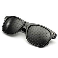 Gambar Kacamata Terapi Rabun Jayh Anti Myopia Pinhole Teraphy Glasses Bahan Plastik Hitam Kaca Mata Minus Satu -1 Model Retro dari pikca store undefined 4 Tokopedia