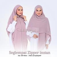 Gambar NEW COLLECTION JILBAB SEGI EMPAT INSTAN RESLETING JUMBO HIJAB SEGITIGA INSTANT ZIPPER SYARI CERUTY BABYDOLL KERUDUNG SEGIEMPAT dari Halya Official undefined 5 Tokopedia