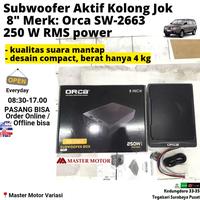 Gambar Subwoofer Aktif Kolong Jok 8" ORCA SW 2663 250W RMS class AB sub woofer active mobil avanza innova xenia calya pajero xpander ertiga dll sw2663 8 inch 250 w watt Ready dari weny subandii undefined 1 Tokopedia