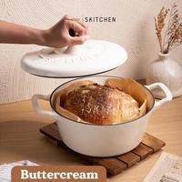 Gambar SKITCHEN AURORA DUTCH OVEN 24CM ENAMELED CAST IRON PANCI ENAMEL BESI COR SAUCE POT CASSEROLE dari AYUNI HIDAYAH49'T undefined 2 Tokopedia