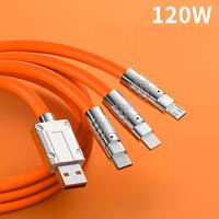 Gambar 120W 6A 3in1 USB Fast Charger Cable/Cord for iPhone 14,Micro USB Type-C Charging Cable for Samsung Motorola TECNO Xiaomi Infinix dari SHINESTORES11 undefined 2 Tokopedia