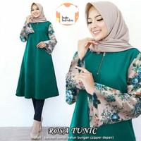 Gambar BB ROSA TUNIC ( XL,XXL,3XL, 4 Warna ) Pakaian Gamis Tunik Jumbo, Baju Atasan Muslim Wanita Fashion Hijab Terbaru [navy, marun, tosca, peach, pink, hijau] dari WawaOfficial99 undefined 1 Tokopedia