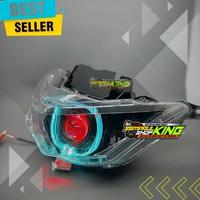 Gambar New Lampu Depan Biled Albed Beat Deluxe CBS / ISS 2020 - 2023 Custom Led Biled Ala Set Reflektor Tinggal pasang Langsung proses dari Marcizo undefined 4 Tokopedia
