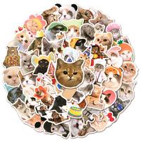 Gambar NEW 50Pcs Funny Cat meme  Stickers Cartoon Cute Decals Toy Stationery dari Serba Mudah 77 undefined 2 Tokopedia