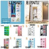 Gambar NEW Termurah Lemari Pakaian 8 Pintu Serbaguna Motif Lemari Plastik 8 susun Lemari Plastik Portable karakter lemari pakaian Lemari Baju Multifungsi dengan Tempat Gantungan Baju dan Penutup Debu Lemari pakaian plastik Portable - HOAS Surabaya - QW0801B KEROPPI dari inikkemeja848 undefined 1 Tokopedia