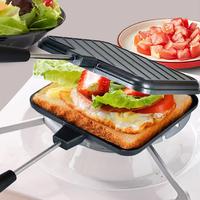 Gambar Grilled Cheese Maker Double Sided Flip Grill Pan High Temperature Resistant Multifunctional for Breakfast Pancakes Toast Omelets dari Nonok brolit33 undefined 1 Tokopedia