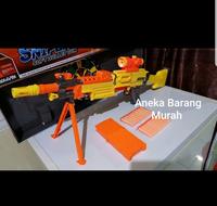 Gambar promo Nerf murah asli semi auto 7003B sniper pistol tembakan peluru busa soft bullet neref S-GUN mainan pistol mainan tembak dart original dari Toytopia Wonders undefined 2 Tokopedia