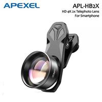 Gambar COD APEXEL Lensa Kamera Smartphone Universal Clip 2X Telephoto Lens / apexel lensa hp 18x25 lens macro 60x zoom wide angle super wide telephoto / lensa untuk kamera hp pembesar layer hd mata softlens jernih fotografi / lensa smartphone zoom 5 warna hitam dari arsem palu onta undefined 2 Tokopedia