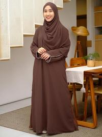 Gambar GERAI HAWA - SHAFANA ABAYA TERBARU GAMIS DRESS MUSLIM SYARI ELEGAN BAJU AKAD NIKAH WANITA dari SholehA Sto&#39;Ree undefined 4 Tokopedia