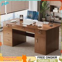 Gambar BMZAR Meja Kantor Meja Kerja Minimalis Meja Komputer Meja Belajar 140CM Meja Kantor Dengan Laci dari iwhevrv030 undefined 1 Tokopedia