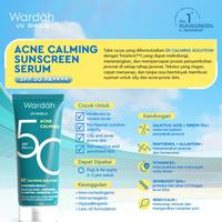 Gambar WARDAH UV Shield Sunscreen Serum SPF 50 PA++++ 5X Calming Solution Acne Calming | Sun Block | Sun Protection Calm Jerawat by COSME dari casro kabrina83 undefined 2 Tokopedia
