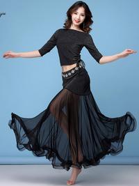 Gambar belly practice clothes drawstring skirt performance beginner set stage oriental dance costume female dari rompepeder undefined 1 Tokopedia