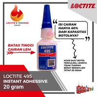 Gambar LEM INSTANT SUPER KUAT LOCTITE 495 20 GRAM LEM KHUSUS LOGAM & PLASTIK dari hemari undefined 4 Tokopedia