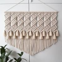 Gambar BARANG TERLARIS Makrame hiasan dinding / macrame wall hanging 90x75cm dari ayaroo undefined 1 Tokopedia