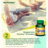 Gambar Nutrimax B Complex 30 Tablet Vitamin B Nutrisi Otak Sistem Saraf syaraf Neutropik Anemia Membantu Mengatasi Stress dan Depresi dari Twocare undefined 3 Tokopedia