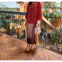 Gambar Rok Songket Lilit Tenun Asli Palembang || Rok Lilit Batik Premium || SALE!! Rok Lilit JUMBO || Bawahan Kebaya || Seragam Pesta dan Wisuda ~ DVN STYLE dari sembako ida undefined 5 Tokopedia