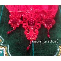 Gambar sayap pundak kebaya pengantin/ sayap bahu / cape gaun/ slayer pundak (merah cabe 130cm) dari salimsetia00 undefined 2 Tokopedia