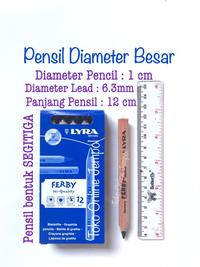 Gambar Pensil Segitiga FERBY LYRA Kidal 1810101 Triangular pendek ATK1228LY dari zero second undefined 2 Tokopedia