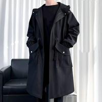 Gambar 2024 Korean Style Spring Trench Coat Hooded Loose Big Pockets Win dari Sinar Abady undefined 4 Tokopedia