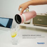 Gambar Youware - Noire Botol num Tumbler Stainless Steel 1200ml Tahan Panas Dingin - Mauve dari Doomstoreee undefined 3 Tokopedia