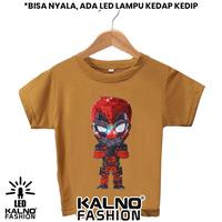 Gambar kaos baju anak DADPOOL 1 LED umur 1 - 7 tahun bisa nyala - random karakter dadpool KAOS LED KAOS NYALA dari TaslimmHidayatt07 undefined 1 Tokopedia