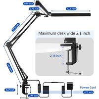 Gambar Vimite Lampu Meja LED Dapat Ditarik Lengan Panjang Dilipat Colokan USB Pelindung Mata Light Meja 3 Warna Disesuaikan Belajar Membaca Kamar Tidur Kantor Asrama Mahasiswa dari wanwansty undefined 4 Tokopedia