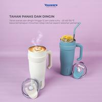 Gambar Youware - Noire Botol num Tumbler Stainless Steel 1200ml Tahan Panas Dingin - Mauve dari Doomstoreee undefined 5 Tokopedia