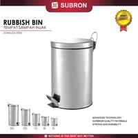 Gambar SUBRON Tempat tong sampah 30 liter stainless injak Rubbish bin rumah dari kagecnoyw12 undefined 1 Tokopedia
