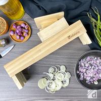 Gambar Alat Pengiris Bawang Merah dan Keripik Kentang Serbaguna Bahan Kayu jati - pasrah bawang dari COMVA undefined 3 Tokopedia