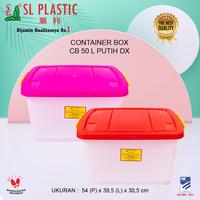 Gambar HW Box Storage / Container Kontainer Box CB- 50 Liter PUTIH SL Plastic dari ADIMAS HOUSEWARE undefined 2 Tokopedia
