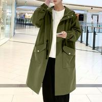 Gambar 2024 Korean Style Spring Trench Coat Hooded Loose Big Pockets Win dari Sinar Abady undefined 2 Tokopedia